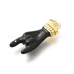 Rack Plating Brass Enamel Pendants&nbsp;KK-L225-028G-04