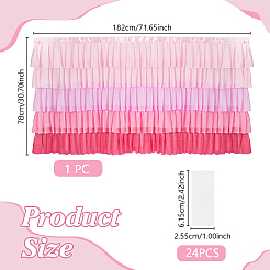 Chiffon Table Skirt&nbsp;AJEW-WH0673-72