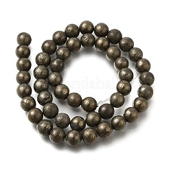 Natural Pyrite Beads Strands&nbsp;G-H059-A01-01