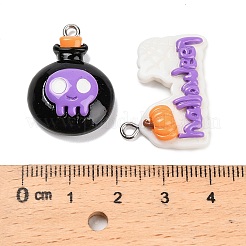 Halloween Opaque Resin Pendants&nbsp;RESI-H040-01D-P