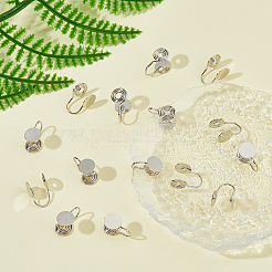 16Pcs Brass Spiral Pad Ear Cuff Findings&nbsp;EJEW-HS0001-24P