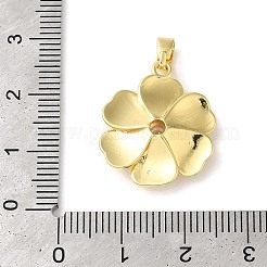 Rack Plating Brass Micro Pave Clear Cubic Zirconia Pendants&nbsp;KK-U022-04G