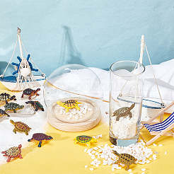 1 Set Sea Turtle Plastic Figurines Display Decorations&nbsp;DJEW-GA0001-48