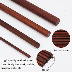 14Pcs 4 Styles Walnut Wood Craft Sticks&nbsp;WOOD-OC0003-77
