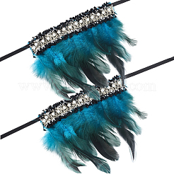 Feather Bracelets Wrist Band&nbsp;BJEW-WH20002-16A