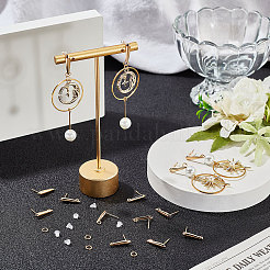40Pcs Brass Stud Earring Findings&nbsp;KK-CN0002-08