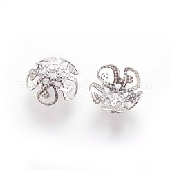 Non-Tarnish 5-Petal 304 Stainless Steel Bead Caps&nbsp;X-STAS-M212-03B