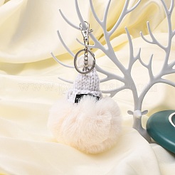 Platinum Plated Alloy Lobster Swivel Clasps For Key Ring&nbsp;PALLOY-E385-15P