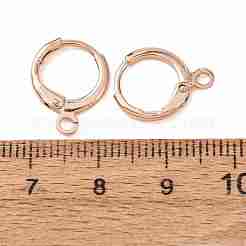 Brass Leverback Earring Findings&nbsp;KK-CBA8EB2-08RG