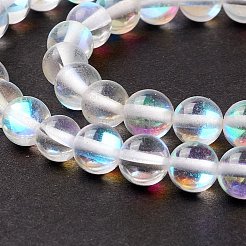 Synthetic Moonstone Beads Strands&nbsp;G-E573-02A-14