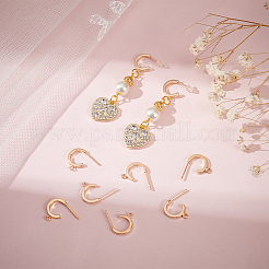 12Pcs Brass Stud Earrings Findings&nbsp;KK-BC0010-70