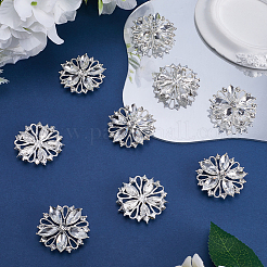 10Pcs 3-Hole Alloy Rhinestone Button&nbsp;BUTT-GF0003-55