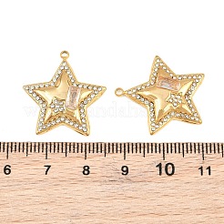 304 Stainless Steel Rhinestone Pendants&nbsp;SA-CBADC81-02G-04