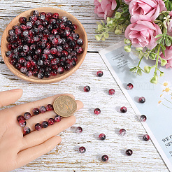 300Pcs Transparent Crackle Acrylic Beads&nbsp;CACR-SP0001-01C