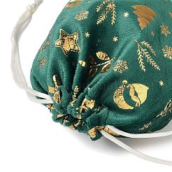 Gold Stamping Christmas Velvet Storage Bags&nbsp;ABAG-Q053-01B-03D
