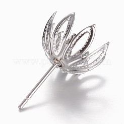 Non-Tarnish 201 Stainless Steel Stud Earring Settings&nbsp;LS-STAS-G073-64P