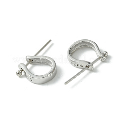 Anti-Tarnish Rhodium Plated 925 Sterling Silver Pendant Bails&nbsp;STER-L057-081A-P