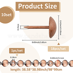 18Pcs Iron Trim Strip&nbsp;IFIN-WH0816-002R