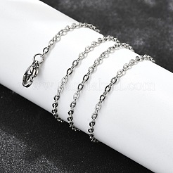 Tarnish Resistant 304 Stainless Steel Women Chain Necklaces&nbsp;X-NJEW-C079-01C