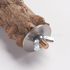 Wood Perch Bird Platform&nbsp;LS-AJEW-WH0113-61A