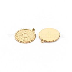 Ion Plating(IP) 304 Stainless Steel Pendant Enamel Settings&nbsp;STAS-N097-164LG