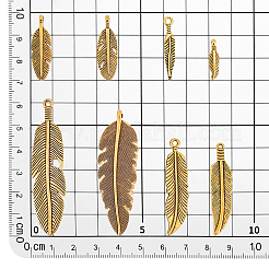 64pcs 8 style Tibetan Style Alloy Charms&nbsp;PALLOY-PH0022-24