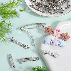 80Pcs 4 Styles Iron Hair Barrette Findings&nbsp;IFIN-SC0001-64