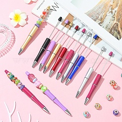 21Pcs 7 Colors Plastic Beadable Pens&nbsp;AJEW-YW0001-38