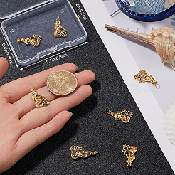 8Pcs Brass Micro Pave Cubic Zirconia Pendants&nbsp;KK-BBC0014-40