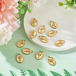 12Pcs 12 Styles 304 Stainless Steel Pendants&nbsp;STAS-TA0005-92