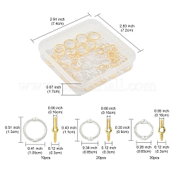 60Pcs 3 Styles Rack Plating Alloy Bead Frames&nbsp;FIND-FS0003-46