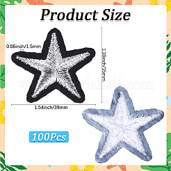100Pcs Computerized Embroidery Cloth Iron On Patches&nbsp;PATC-CY0001-13C
