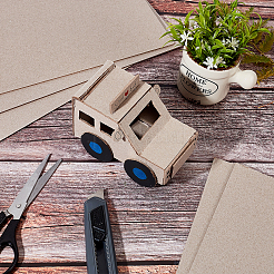 6Pcs Rectangle Kraft Papers&nbsp;DIY-PH0008-35