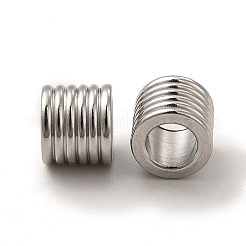 Non-Tarnish 201 Stainless Steel European Beads&nbsp;STAS-M089-11P