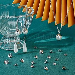 202 Stainless Steel Peg Bails Pendants&nbsp;STAS-UN0011-20