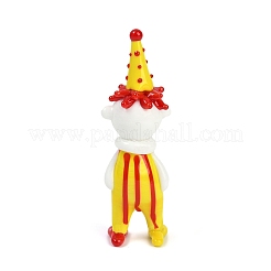 Handmade Lampwork Clown Display Decorations&nbsp;LAMP-Q005-12E