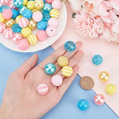 1 Set Resin Round Beads Set&nbsp;RESI-PH0002-03