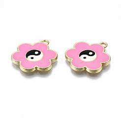 Rack Plating Alloy Enamel Pendants&nbsp;ENAM-T014-01C-RS