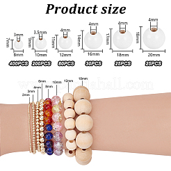 760Pcs 6 Styles Natural Wood Beads&nbsp;WOOD-PH0002-86