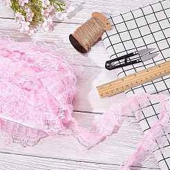 Polyester Lace Trim&nbsp;OCOR-WH0058-07A