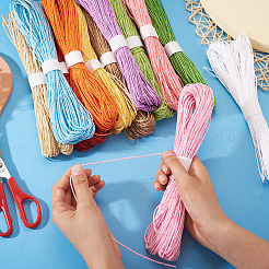 12 Bundles 12 Colors Twisted Paper Cord&nbsp;DIY-TA0013-29