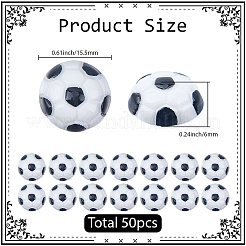 50Pcs Opaque Resin Cabochons&nbsp;RESI-SC0036-54