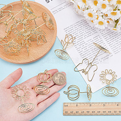 16Pcs 4 Styles Iron Name Card Holder&nbsp;AJEW-SP0004-66