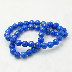 Natural Mashan Jade Round Beads Strands&nbsp;G-D263-12mm-XS08
