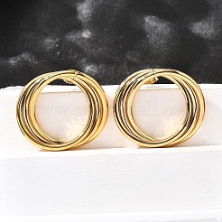 201 Stainless Steel Stud Earrings&nbsp;LS-EJEW-Q026-01G