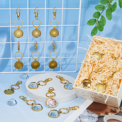 Flat Round Alloy Keychains&nbsp;KEYC-DC00052