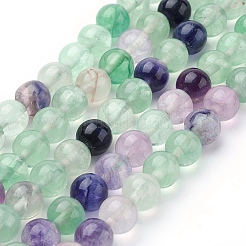 Natural Fluorite Beads Strands&nbsp;X-G-E112-4mm-18