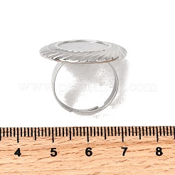304 Stainless Steel Cuff Ring Components&nbsp;STAS-P403-04P