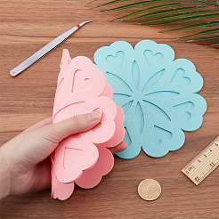 4Pcs 4 Colors Silicone Placemats&nbsp;AJEW-GF0008-27