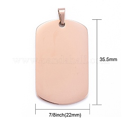 Ion Plating(IP) 304 Stainless Steel Pendants&nbsp;STAS-I311-03A-RG